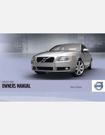 2011 volvo s80 owners manual lhd&rhd